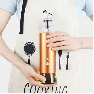 Kitchen Glass Oil Bottle Leak-proof Seasoning Storage Bottle