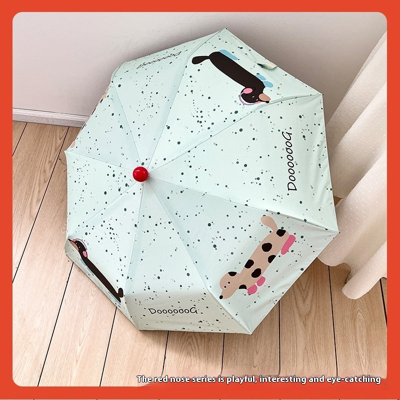 Sun Umbrella, Rain And Rain Dual-use Folding