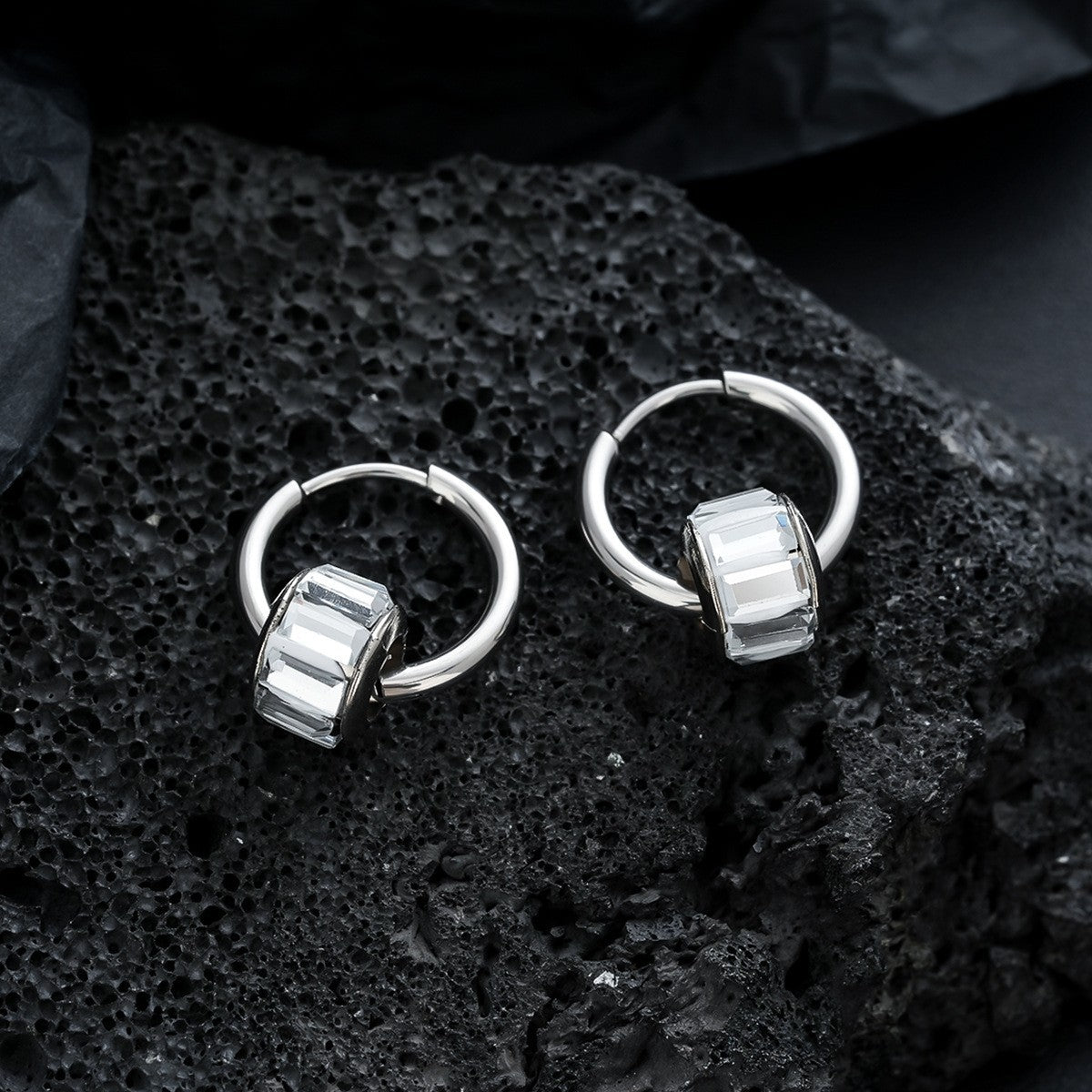 Trendy Men's Ear Studs & Ear Cuffs, High-End Unisex Earrings