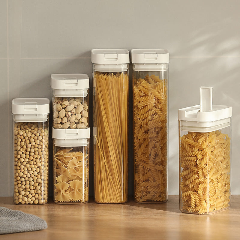 Bocaux de conservation en plastique hermétiques et étanches pour snacks et produits secs