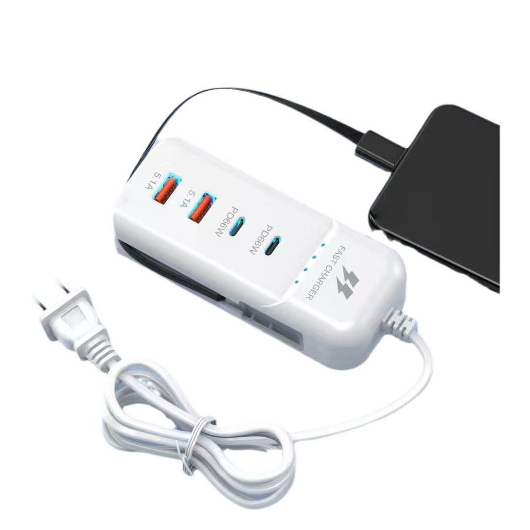 Mobile Phone Charger Power Strip Multi-port Pd Charger Type-c Line