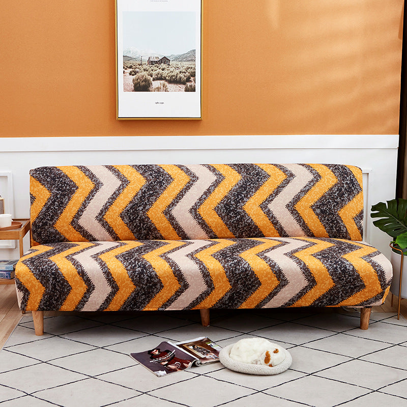 All-Inclusive Stretch Fabric Armless Sofa Towel Sofa Cover