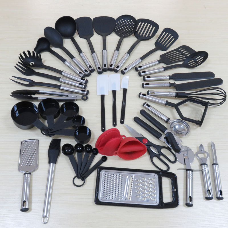 Nylon Kitchenware 42-piece Casing Handle Stainless Steel