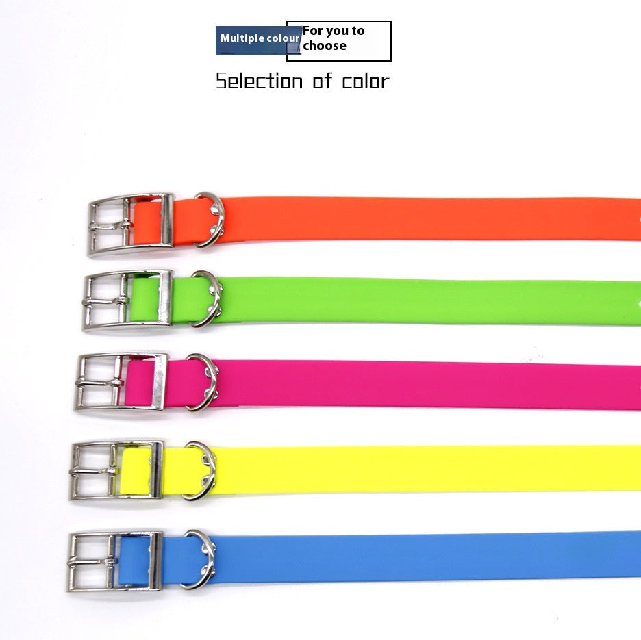 Collier pour chien en PVC en gros, étanche, résistant à l'usure, collier de traction pour chien, fournitures pour animaux de compagnie