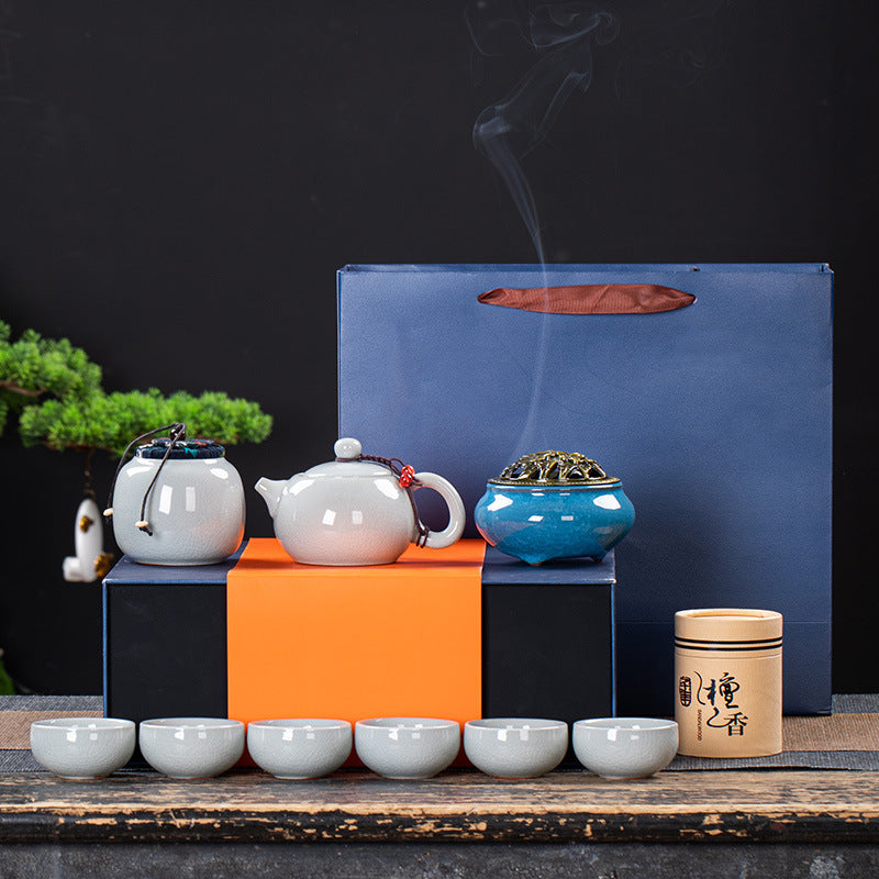 Home Fashion Simple Ceramic Tea Set Accompanying Gift