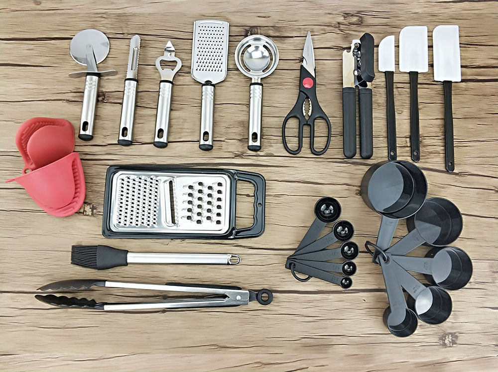 Nylon Kitchenware 42-piece Casing Handle Stainless Steel