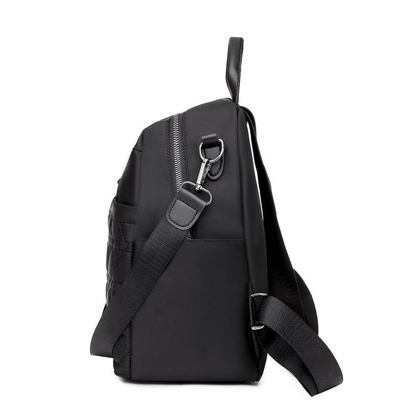 Women's Solid Color Simple Oxford Backpack