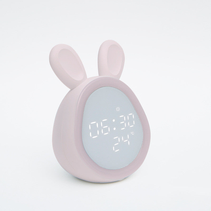 Electronic LED Night Light Digital Display Wake-up Light USB Charging Small Alarm Clock