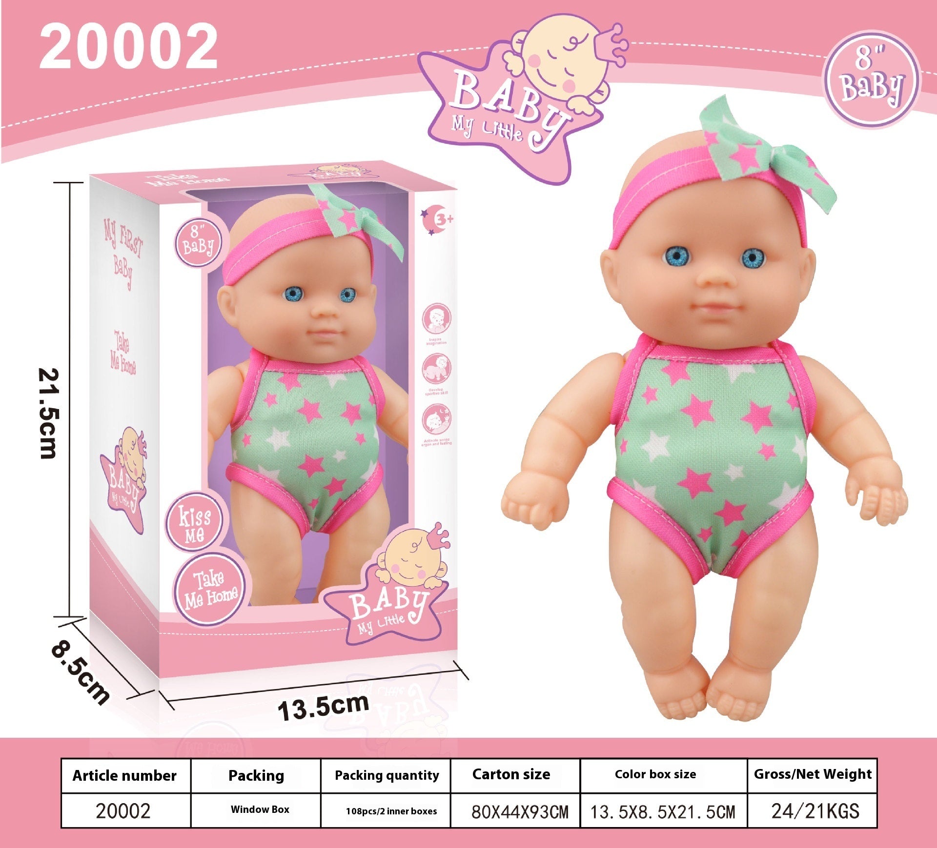 Simulation Baby Vinyl Figurine Figurine Doll