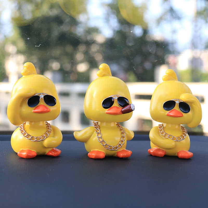 Little Yellow Duck Car Interior Ornaments Ornaments