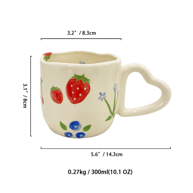 Fashion Love Handle Ceramic Coffee Cup