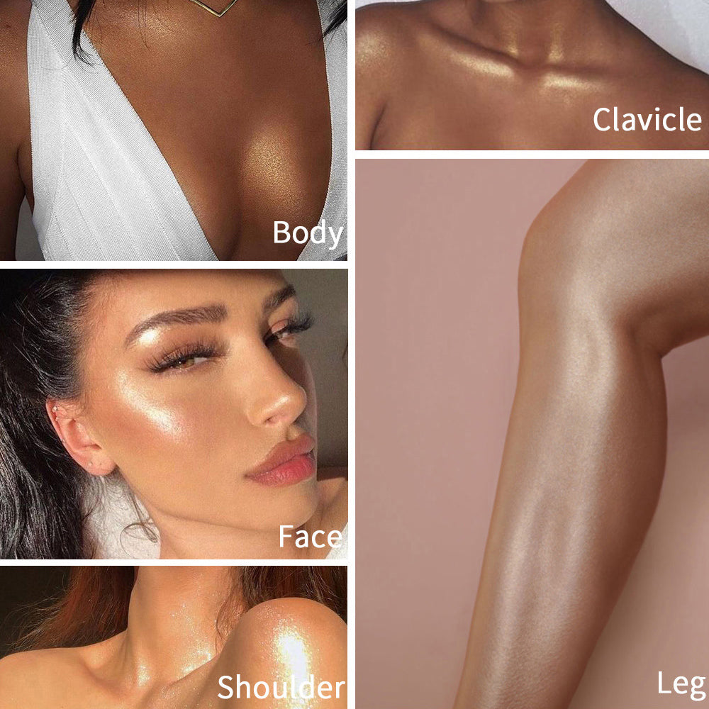 Maquillage Illuminateur Liquide Visage Jambes Correcteur Pailleté Liquide Bronzant Cosmétiques Éclat du Visage