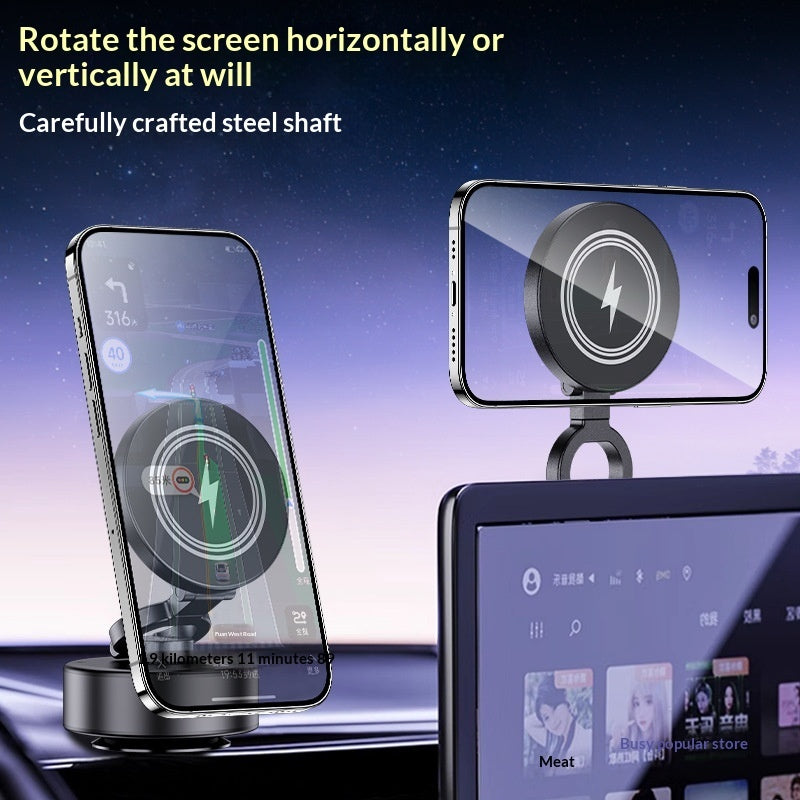Foldable Car Phone Holder With 15W Wireless Charger