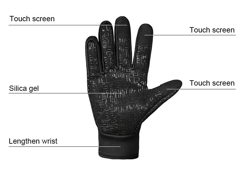 Winter Touch Screen Outdoor Sports Waterproof Gloves