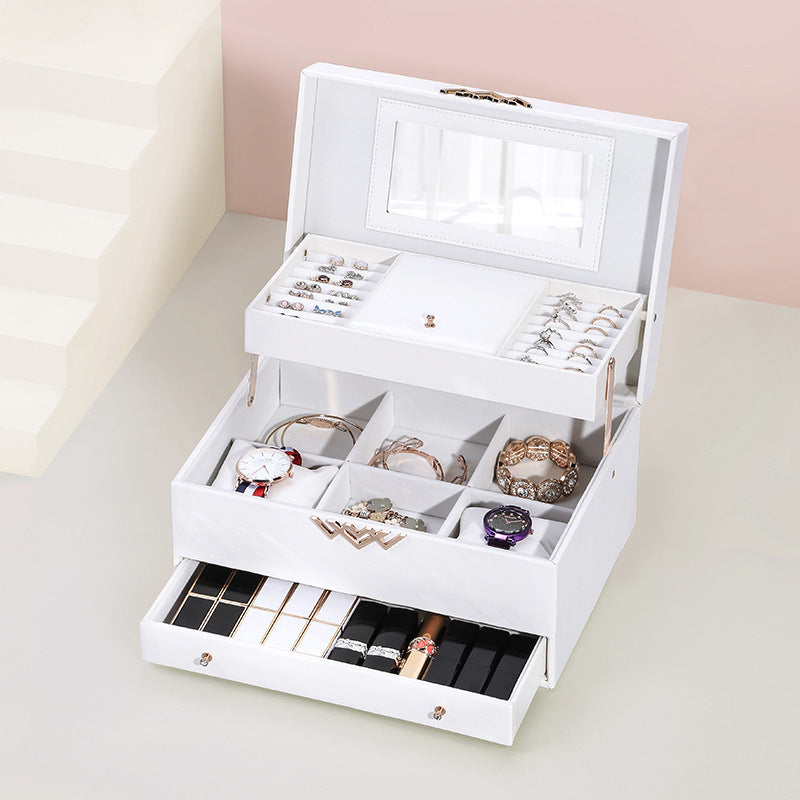 Multi-layer Drawer Separated Jewelry Tray Storage Box