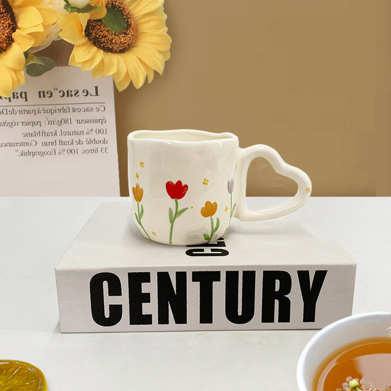 Fashion Love Handle Ceramic Coffee Cup