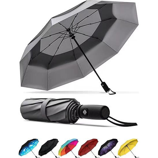 Automatic Folding Umbrella Three-Fold Travel-Ready Windproof