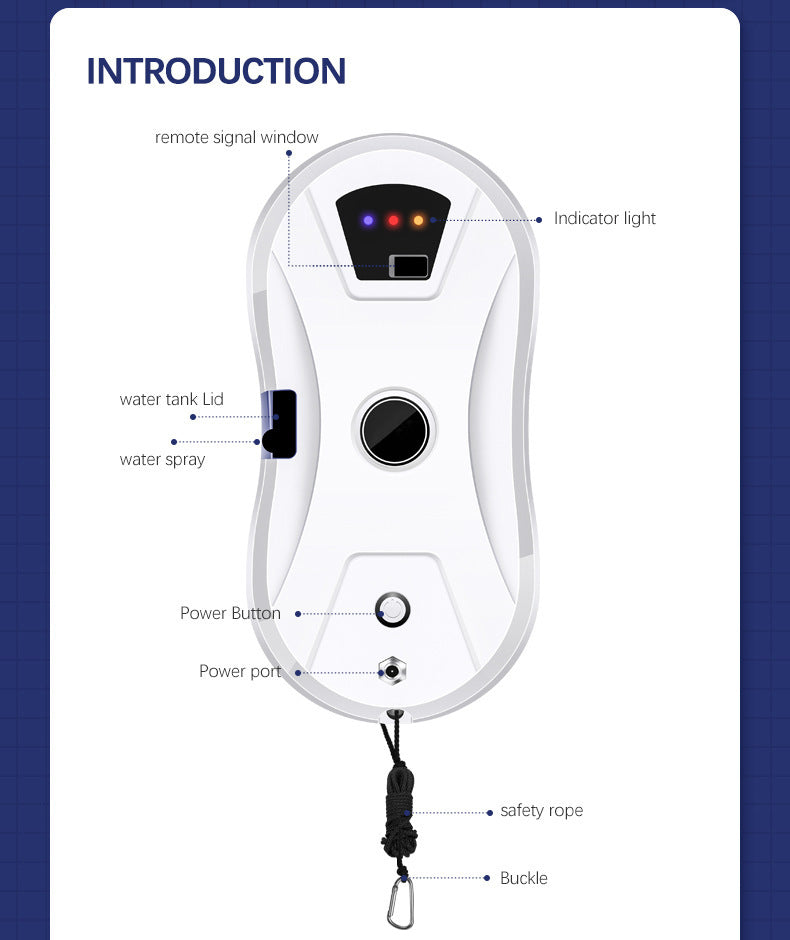 Automatic Intelligent Water Spray Window Cleaning Robot