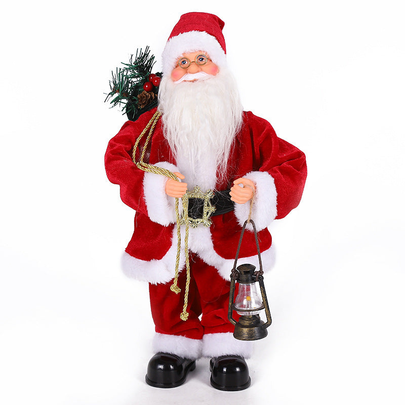 Music Electric Swing Santa Claus Decoration Toys
