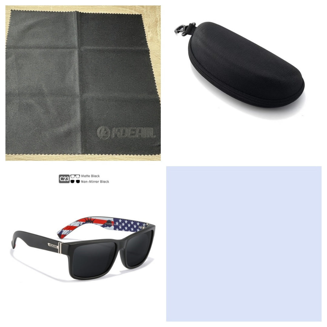 Square Polarized Outdoor Sports Colorful Sunglasses