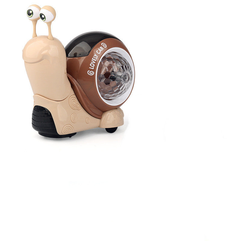 Electric Universal Swing Nodding Small Snail Music Projection Light Toys