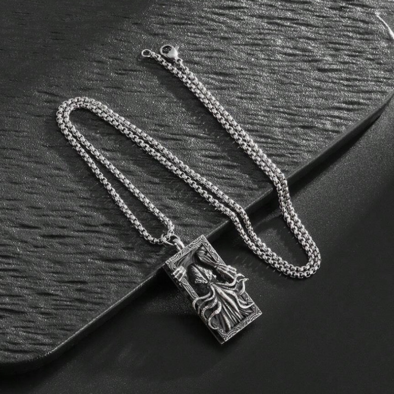 Men Fashion Brands All-match Clavicle Chain Light Cuban Pendant Necklace