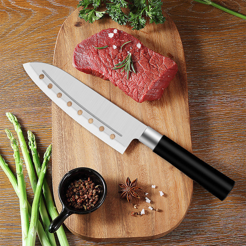 Japanese Kitchen Stainless Steel Chef Knife Anti-stick Design