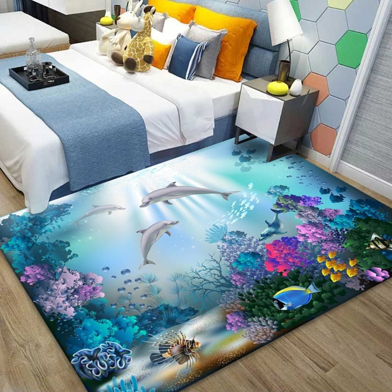 3D Vision Living Room Coffee Table Carpet