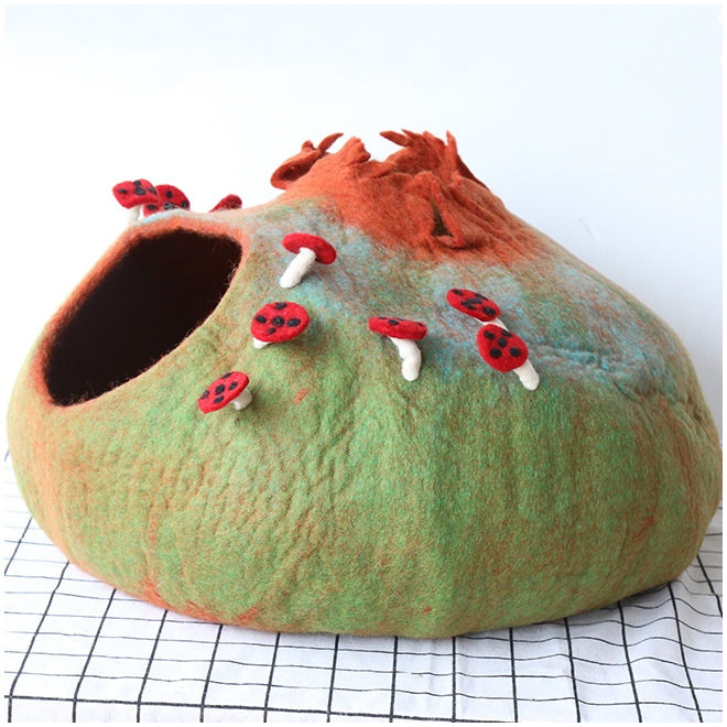 Felt Cat House Cat New Pet Wool Felt Pet Toy