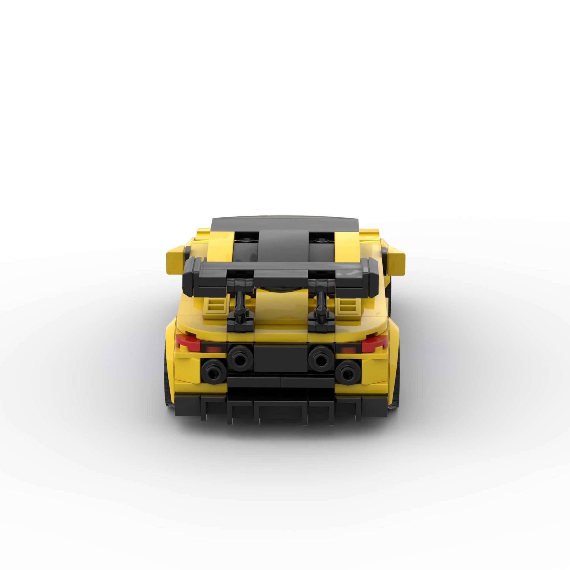 Running Car Building Block Small Particle MOC Puzzle Technology DIY Toy