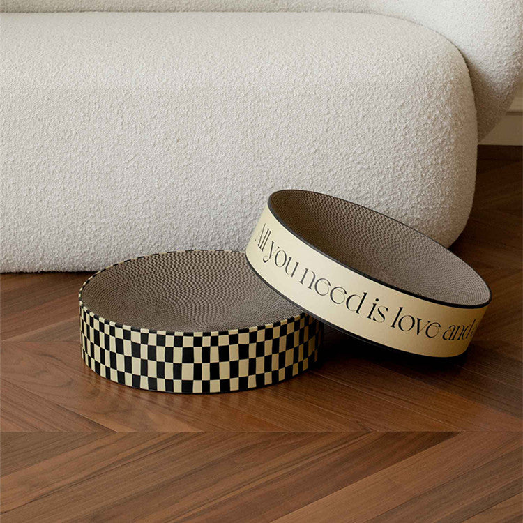 Round Corrugated Paper Wear-resistant Cat Scratching Board