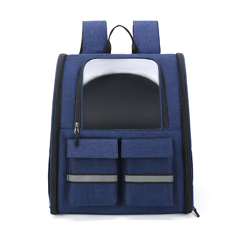 Double Shoulder Pull Rod Breathable Foldable Pet Cat Bag