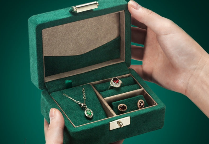 High-end Jewelry Storage Box Ring Pendant Earrings