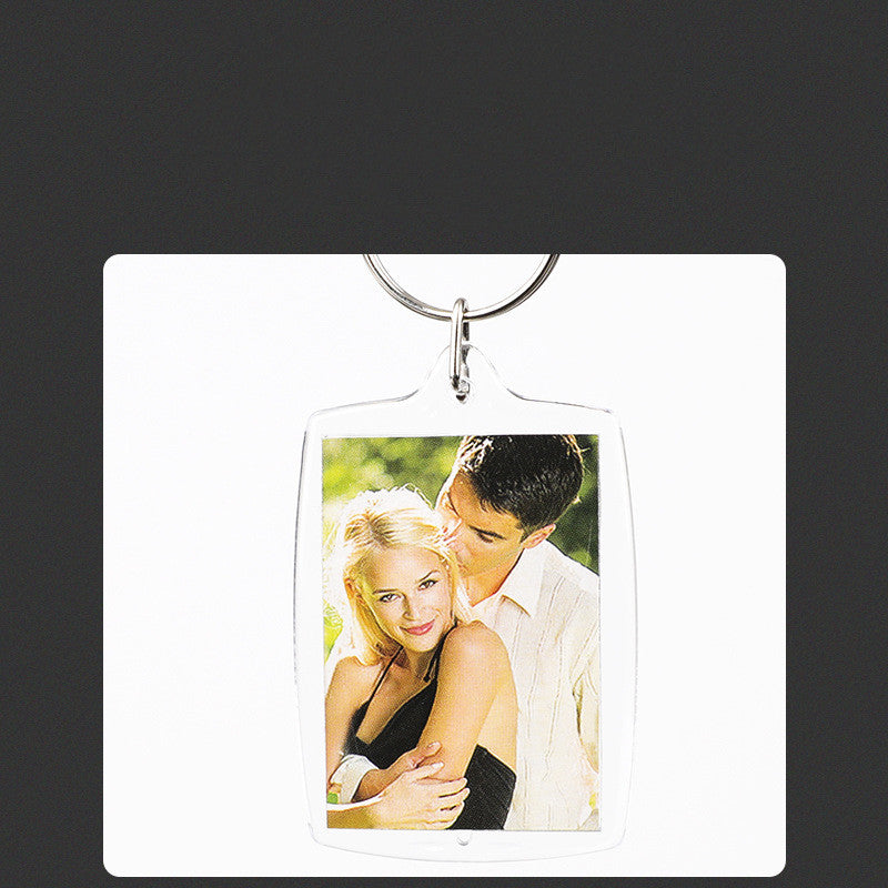 Two Inch Blank Storage Photo Frame Keychain