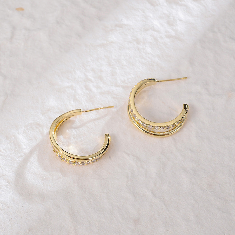 Fashion Metal Irregular Pop Earrings