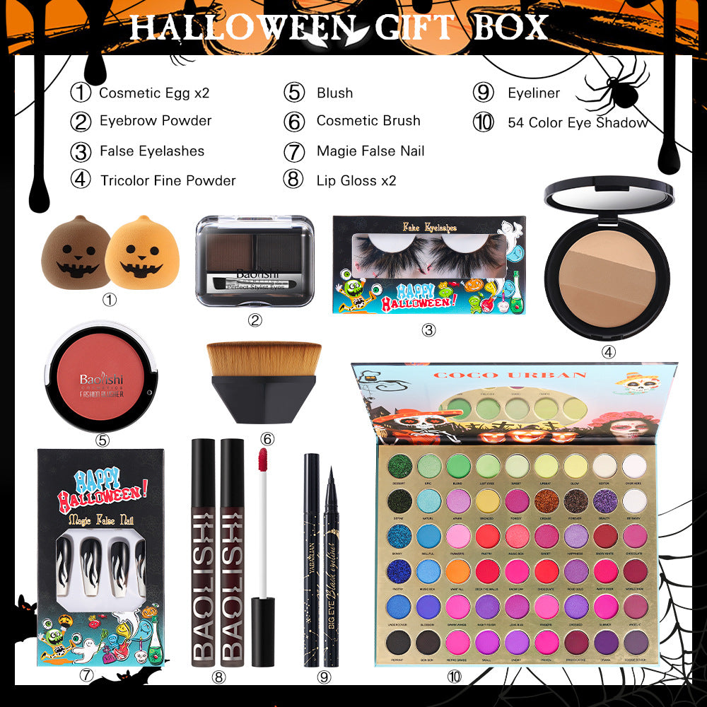 Halloween Makeup Lip Lacquer Eye Shadow Repair All In One Set
