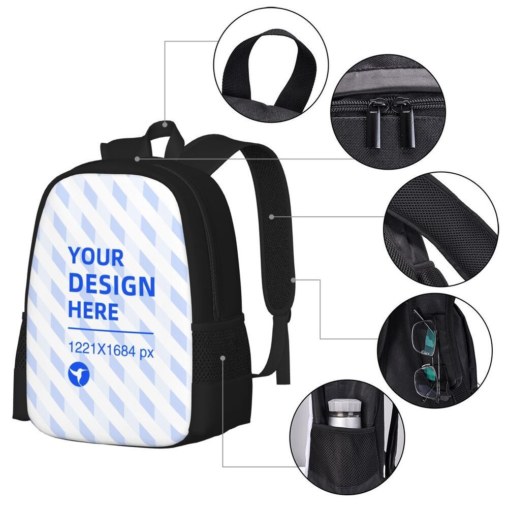 Black Casual Lightweight Ridgeback Backpack