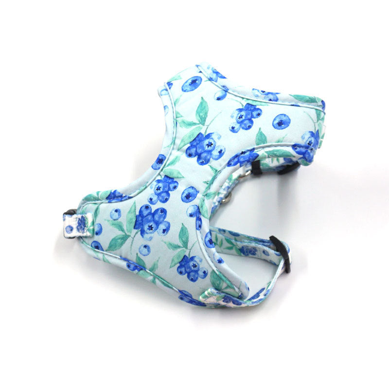 Striped Print Pet Chest And Back Leash Bow Trash Bag Set