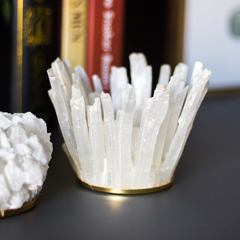 Modern Light Luxury Ore Hand Spliced Candle Holder