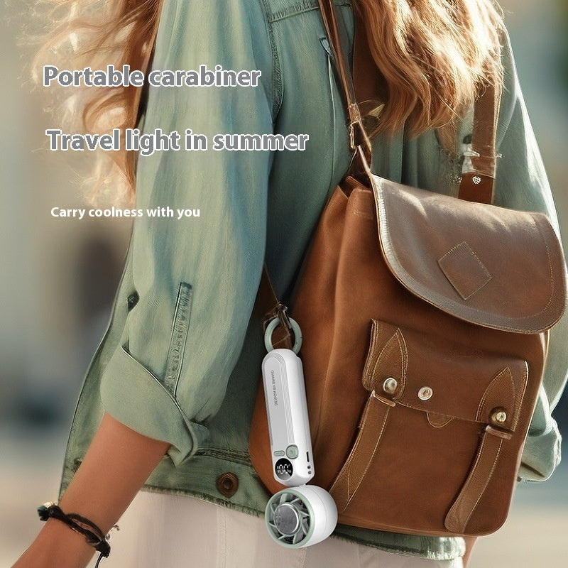 High-speed Handheld Ice Compress Fan Digital Display Semiconductor Fan Bladeless Turbine