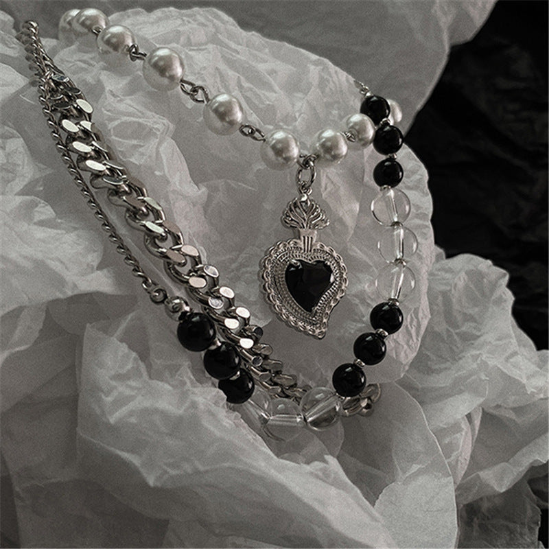 Fashionable Titanium Steel Chain Beaded Women