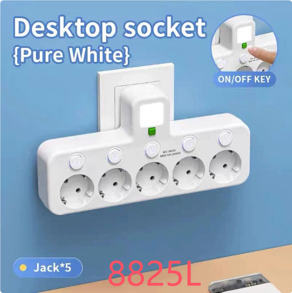A Power Strip Extension Cord That Meets German Standards Is EU-certified And Features USB Fast Charging And A Built-in Switch