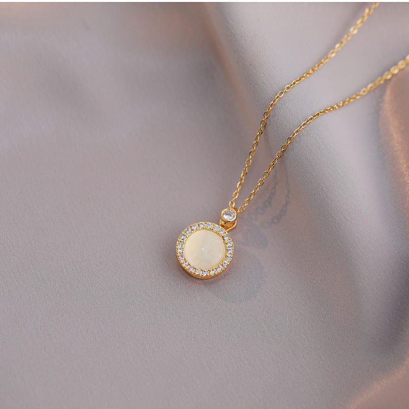 Rotating Opal Necklace For Women