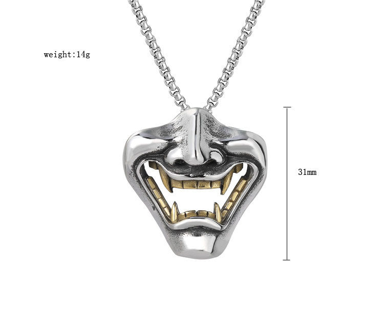 Men's Vintage Hip Hop Titanium Steel Pendant Necklace