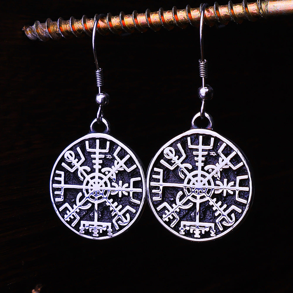 Triangle Rune Eardrops Men Women Fashion And Personalized Earrings
