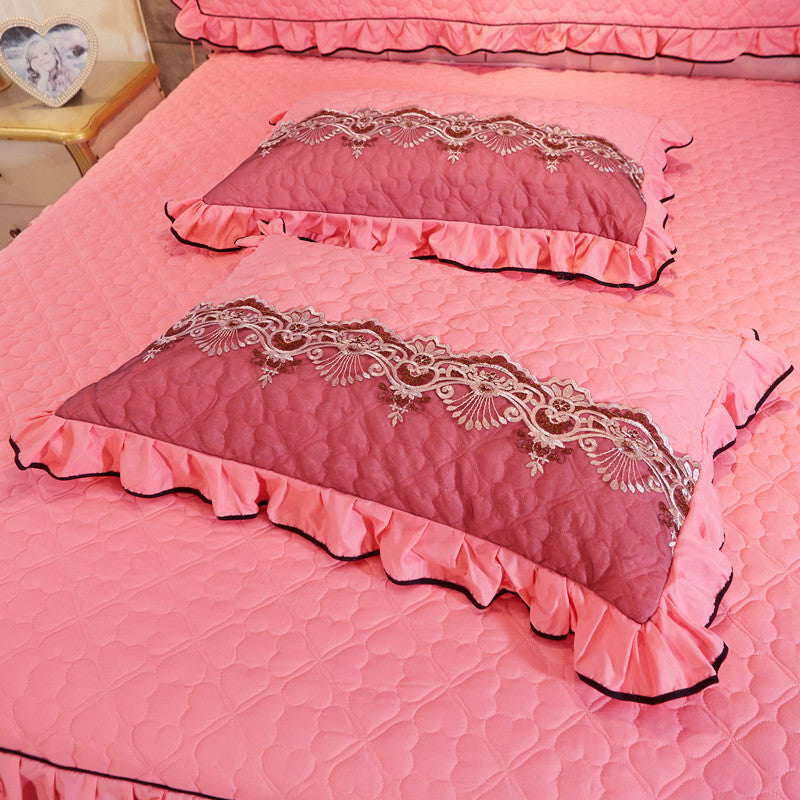 Lace Quilted Thickened Single Pillowcase