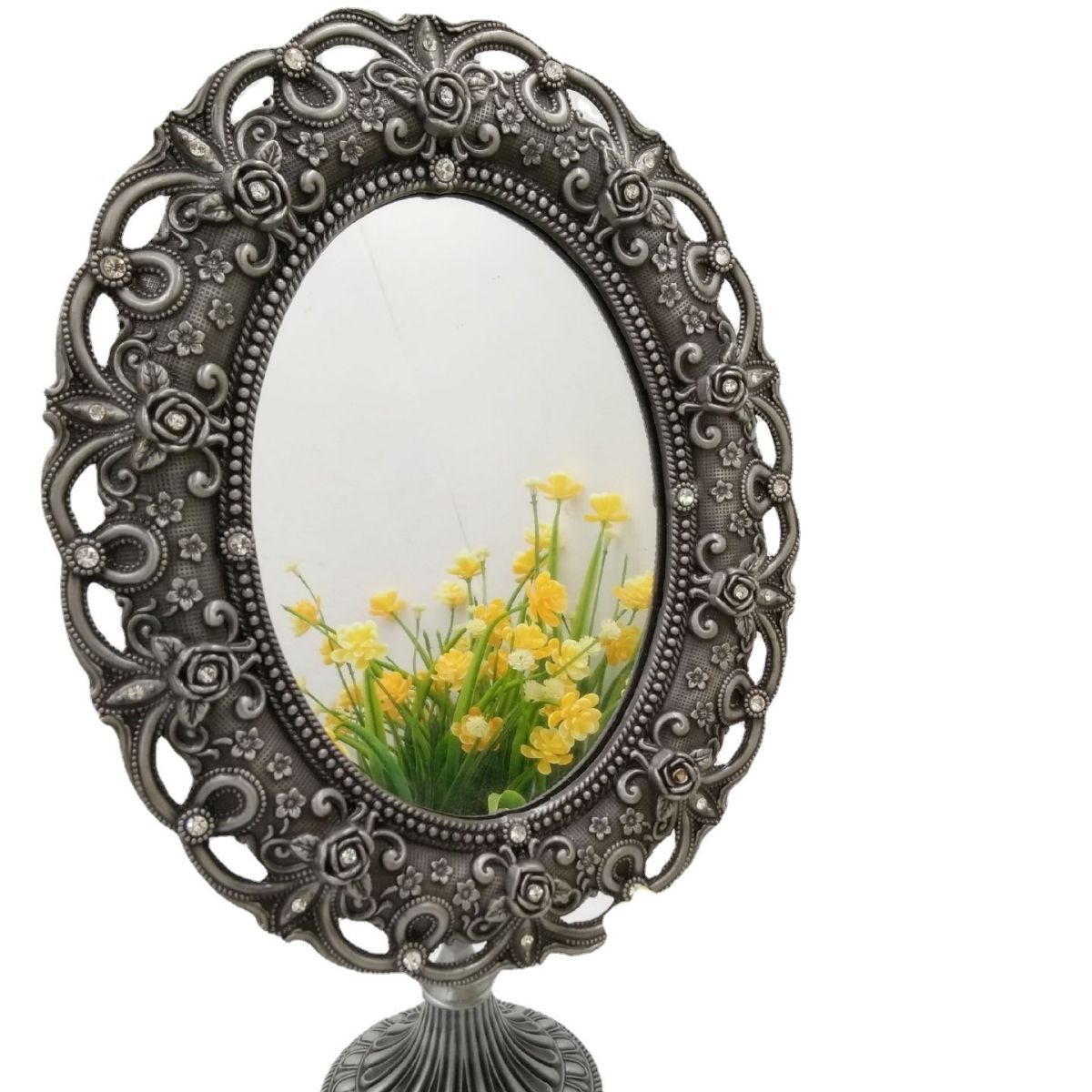 Festive Wine Red Makeup Mirror