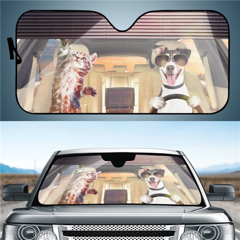 Car Sunshade Front Gear Heat Insulation Free Punch