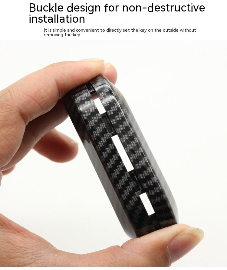 Applicable To Fiat 500 Boyue Key Shell Ottimo Viaggio Carbon Fiber Remote Key Case