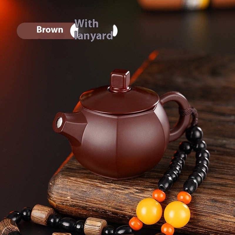 Creative Purple Clay Pot Lighter Rotating Decompression
